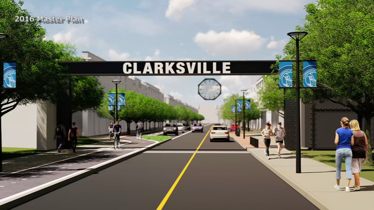 Clarksville Downtown Rendering - Entrance